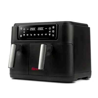 Afbeelding van Girmi FG26 Ecofrit tot luchtfriteuse, 2400 W, 9 liter, container met antiaanbaklaag, digitaal display, BPA/PFOA Safe, 2 aparte kookzones, inclusief receptenboek