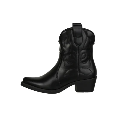 Afbeelding van Elara Cowboy/Bikerlaarsjes, Dames, Maat: 39, Schwarz Schoenen
