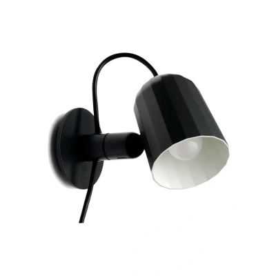 Afbeelding van HAY Noc Wall LED wandlamp met stekker, donkergrijs