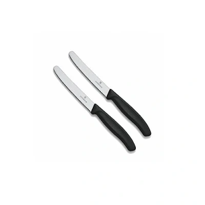 Afbeelding van Victorinox Tafelmes Swiss Classic, 2 stuks, zwart, Made ook ideaal als ontbijtmes