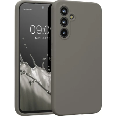 Afbeelding van kwmobile telefoonhoesje geschikt voor Samsung Galaxy A54 5G TPU backcover met siliconen coating Smartphone case in steengrijs