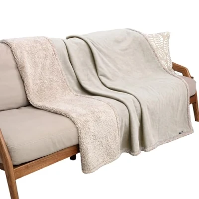 Afbeelding van Hondendeken, waterdicht, wasbaar, hondenbed, pluche en antislip, met super zachte Sherpa hondenmat, huisdierdeken voor puppy&#039;s katten, 203 x 152 cm