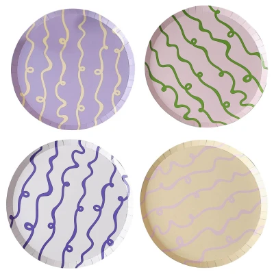 Afbeelding van Multicolor Swirl 8 stuks