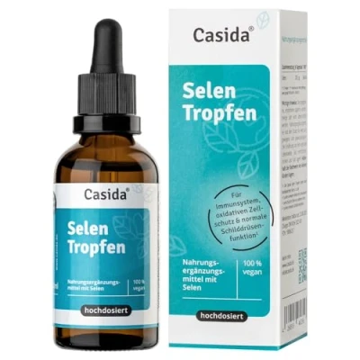 Afbeelding van Casida® Seleniumdruppels, hoge dosering, natriumseleniet, veganistisch en vrij van ongewenste toevoegingen, 50 ml