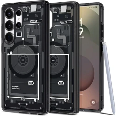 Afbeelding van Spigen Ultra Hybrid MagFit Case voor Samsung Galaxy S25 hoesje, Compatibel met MagSafe ZeroOne Black