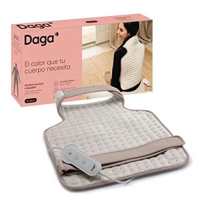 Afbeelding van DAGA Warmtekussen, comfort voor nek en rug, Intellisense technologie, zachte stof, multi timer, 4 temperaturen, 52 x 38 cm