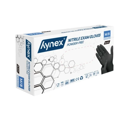 Afbeelding van Handschoen Hynex M nitril 100 stuks zwart