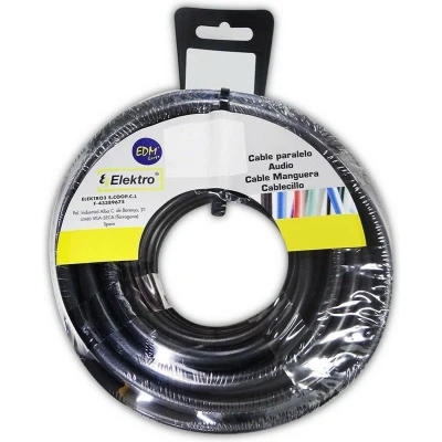 Afbeelding van Edm Kabel 2 X 1,5 Mm Zwart 5 M