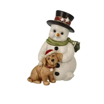 Afbeelding van Goebel Sneeuwmanfiguur Mijn favoriete vriend sneeuwpoppen Kerstmis