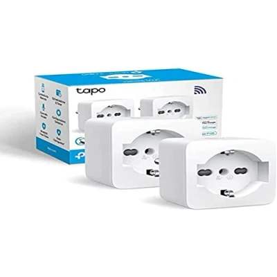 Afbeelding van TP Link Tapo P105 (2 stuks) Italiaans smart stopcontact, wifi plug, spraakbediening, compatibel met Alexa en Google, afstandsbediening via app Tapo, selectietijd