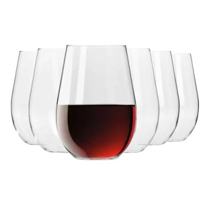 Afbeelding van KROSNO Zoonder Rode Wijnglazen Set van 6 580 ML Harmony Collectie Kan ook worden gebruikt als Watersapglas Perfect voor Thuis, Restaurants en Feesten Vaatwasser Bestendig
