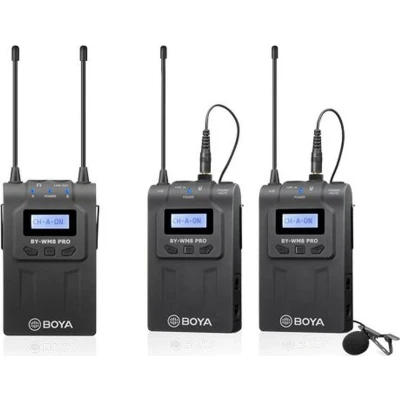 Afbeelding van Boya BY WM8 Pro K2 UHF Duo Lavalier Microfoon Draadloos