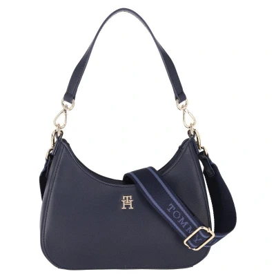 Afbeelding van Tommy Hilfiger Logotape Shoulder BAG Handtas, Dames, Maat: One Size, Blue