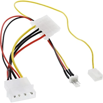 Afbeelding van Case Fan Molex Kabel/Voltage converter 0.15 meter geen data InLine