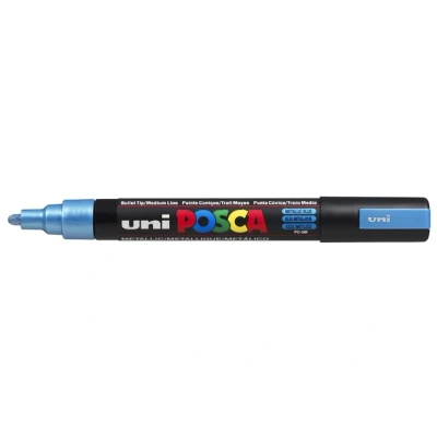 Afbeelding van uni ball Paint Marker op waterbasis Posca PC 5M blauw metaal paintmarker