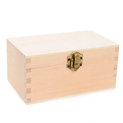 Afbeelding van Houten theekist 2 vaks 14,5cm x 9cm 7cm pine