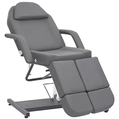 Afbeelding van vidaXL Behandelstoel 180x62x78 cm kunstleer grijs