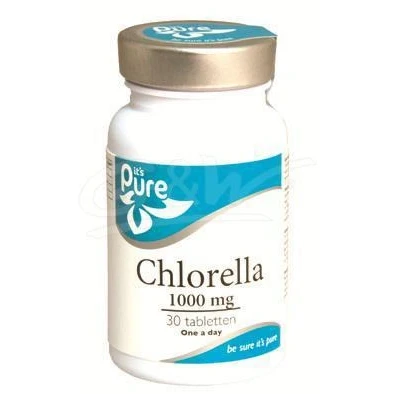 Afbeelding van it&#039;s pure chlorella 1000 mg 30 tabl