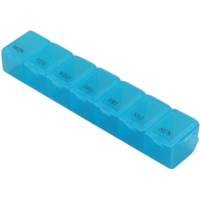 Afbeelding van Finnacle 2x Pillendoos 7 dagen #Pillendoosjes #SoorteerMedicijnen #Doosje Blauw #Pillendoos #Anabox