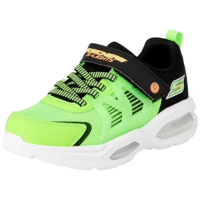 Afbeelding van Skechers Prismatrons Sneakers laag voor kinderen, Maat: 31, Lime/black/orange Textiel/ synthetisch