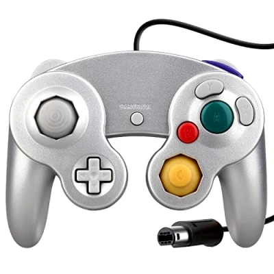 Afbeelding van OSTENT Bedrade Shock Game Controller voor Nintendo GameCube NGC Wii Video Kleur Zilver