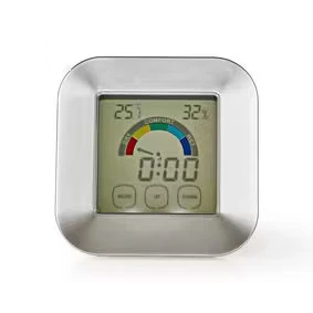 Afbeelding van Hygrometer Nedis (Thermometer, Tijd)