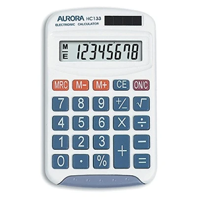 Afbeelding van Aurora HC133 rekenmachine voor de basisschool.