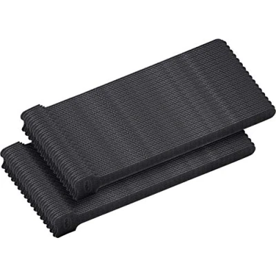 Afbeelding van Meister Velcro kabelbinders 100 stuks in een set 200 x 12,5 mm zwart hersluitbaar stabiel en waterdicht/herbruikbare kabelbinders/klittenband met lus / 7452680