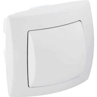 Afbeelding van Geberit pneumatische handdrukker 1 toets bediening inbouw alpien wit 240 571 11