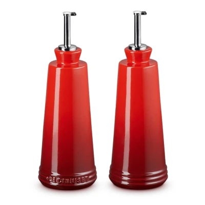 Afbeelding van Le Creuset olie en azijnset rood 2 delig