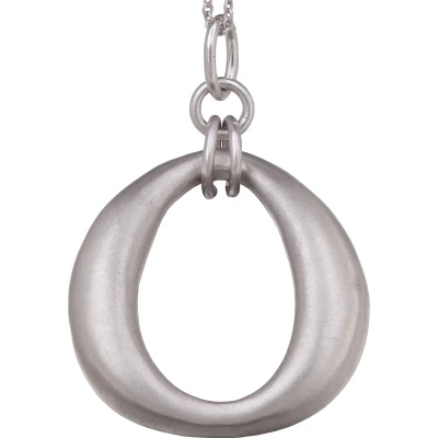 Afbeelding van Orphelia Hanger + Ketting Oval Satin ZH 4524