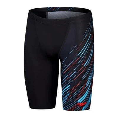 Afbeelding van Speedo Hyperboom V Cut Jammer voor heren, sneldrogend, training, fitness, chloorbestendige stoorzender, 1 stuks
