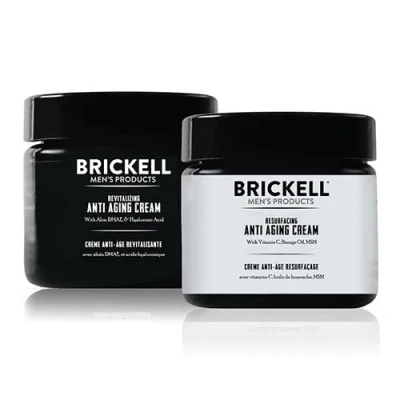 Afbeelding van Brickell Men&#039;s Day and Night Anti Aging Cream Routine, natuurlijk en biologisch (Geurend)
