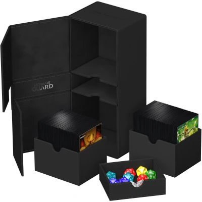 Afbeelding van Ultimate Guard Twin Flip&#039;n&#039;Tray 266+ XenoSkin: Black