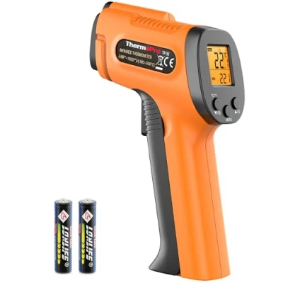 Afbeelding van ThermoPro TP30 Infraroodthermometer Lasertemperatuurmeter 50C 550C Emissiviteit instelbaar MAX/MIN/AVG waarden (NIET voor mensen) Ideaal airconditioning, automotoren, vloerverwarming