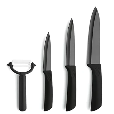 Afbeelding van Amefa AUENTHAL 9370CEZN53Z09 keramische messenset, 4 delig, extreem scherp en licht, koksmes, universeel mes, spickmes dunschiller, meerkleurig