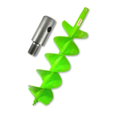 Afbeelding van WERHE® Profi boor, grondboor voor boormachine 180 mm dubbele schacht robuust met m14 adapter heiboor putboor precieze boorpunt.