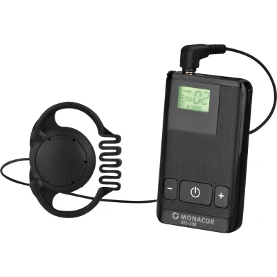 Afbeelding van IMG STAGELINE ATS 20R Digitaal 16 Kanaals Spraaktransmissiesysteem 863 865 MHz Zwart