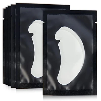 Afbeelding van Lunamoon Oogpads voor wimperverlenging, wimperpads, V wimpers, oogpads, wimperlifting, kleuren oogpatches, pad, 50 paar, zwart