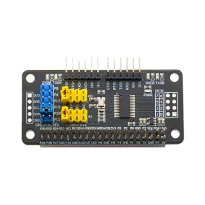 Afbeelding van XICOOLEE Serial Expansion Module I2C Interface, Adopt SC16IS752 UART Chip, 8 bit I/O Expansion, 2 Channel GPIOs Expansion,Suitable for Raspberry Pi Zero/Zero W/Zero WH/2B/3B/3B+/4B