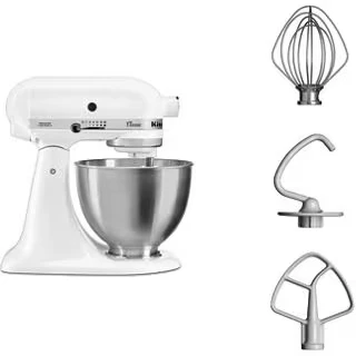 Afbeelding van KitchenAid Mixer Met Kantelbare Kop 4,3 L Classic 5k45ss White