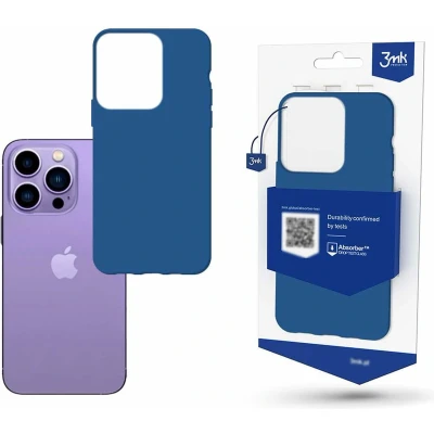 Afbeelding van Apple iPhone 14 Pro Max 3mk Matt Case blueberry