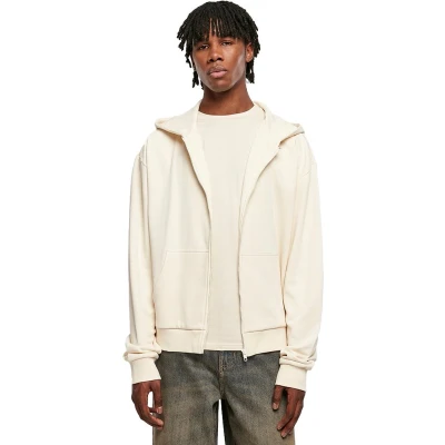 Afbeelding van Urban Classics Ultra Heavy Sweater met rits, Heren, Maat: Small, Whitesand