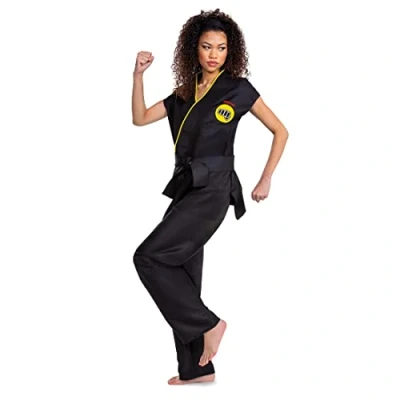 Afbeelding van Smiffy&#039;s Karate Kostuum Cobra Kai Bad Snake Zwart Large / XL Carnavalskleding Verkleedkleding