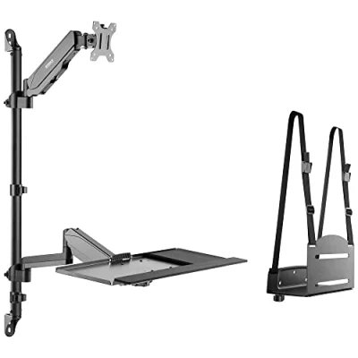 Afbeelding van SpeaKa Professional SP MM 710 Monitor wandbeugel 1 voudig 33,0 cm (13) 68,6 (27) Zwart In hoogte verstelbaar, Draa