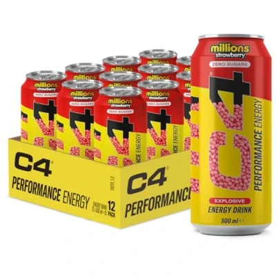 Afbeelding van Cellucor C4 Pre Workout Carbonated 12x 500ml Millions Strawberry