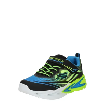 Afbeelding van Skechers Flex Glow Ultra Sneaker, zwart blauw limoen, 12.5 UK