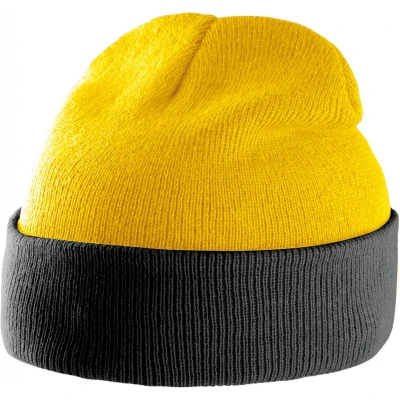 Afbeelding van K up Tweekleurige Muts Met Omslag KP514 Yellow / Black