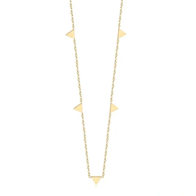 Afbeelding van Cilla Jewels dames ketting Edelstaal Verguld Goudkleurig Driehoek