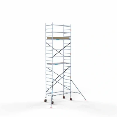 Afbeelding van Euroscaffold Rolsteiger Budget Schoren L190xB90 7.20m werkhoogte Houten platformen